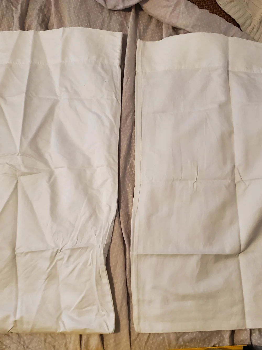 Hudson Park Full Size White Cotton Bedding Lot - 4 Mattress Covers, 1 Sheet, 7 P